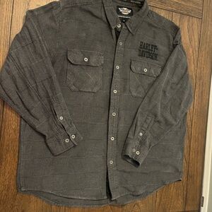 Harley-Davidson Charcoal Button-Down Shirt